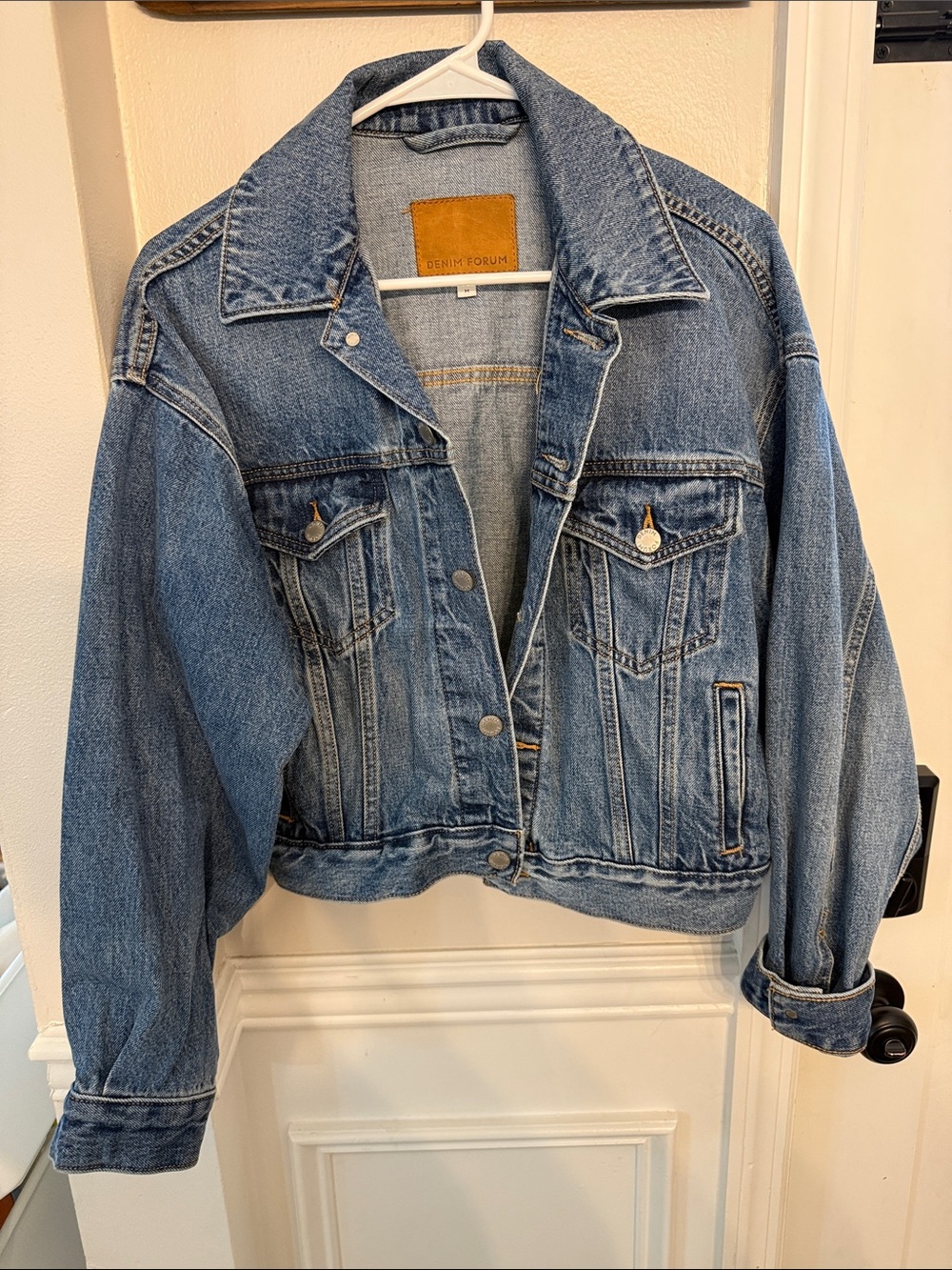 Aritzia Light Blue Washed Denim Jacket - Picture 1 of 1